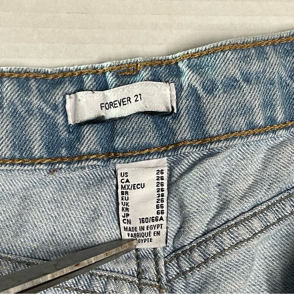 Forever 21 Blue Flare Wide Leg Jeans - Picture 8 of 8